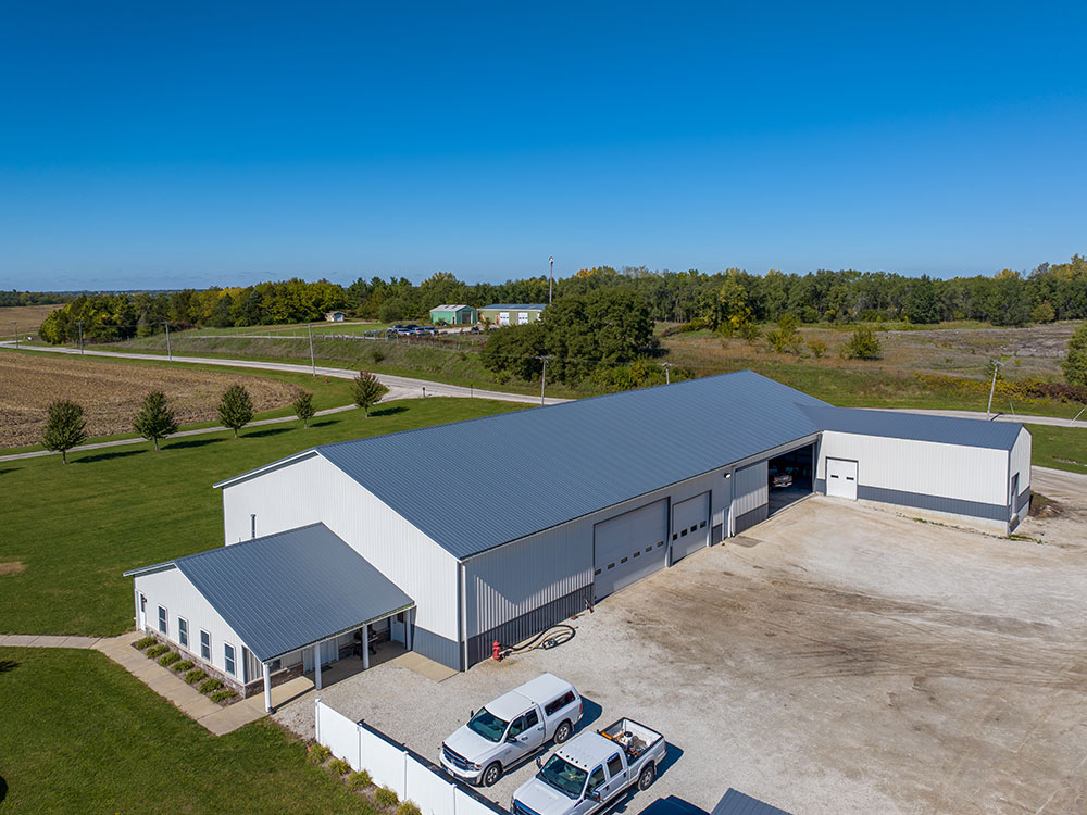 Ivc Builders Geneseo Il Dwyer Trucking & Excavating Commercial Building Office Shop Cold Storage Post Frame 02