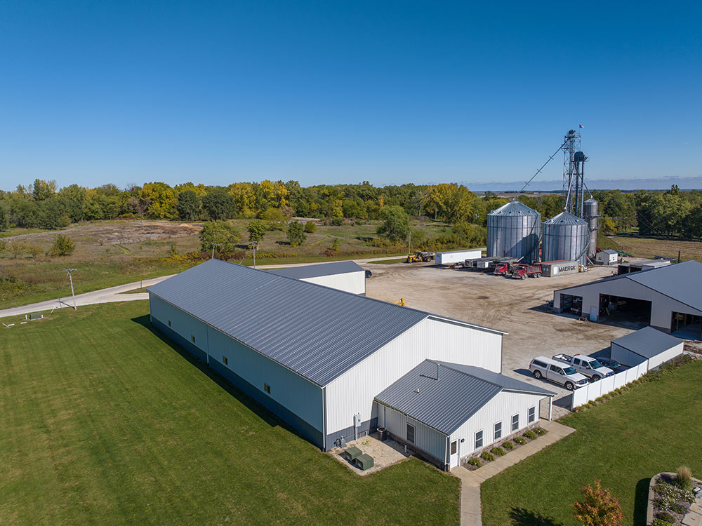 Ivc Builders Geneseo Il Dwyer Trucking & Excavating Commercial Building Office Shop Cold Storage Post Frame 04